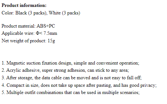 Magnetic Desk Cable Keepers