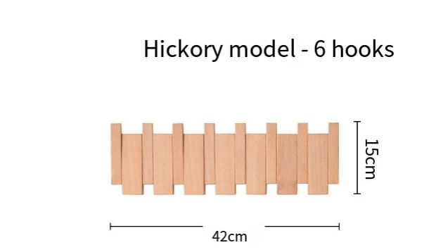 Piano-Key Flip Hook Rack