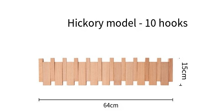 Piano-Key Flip Hook Rack