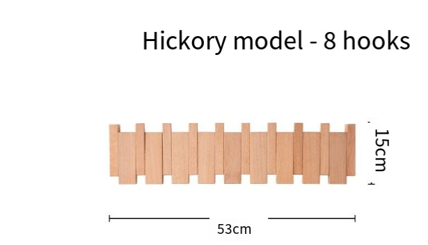 Piano-Key Flip Hook Rack