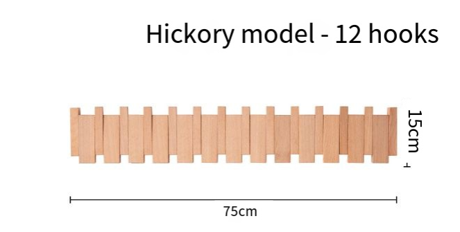 Piano-Key Flip Hook Rack