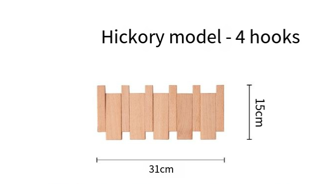 Piano-Key Flip Hook Rack